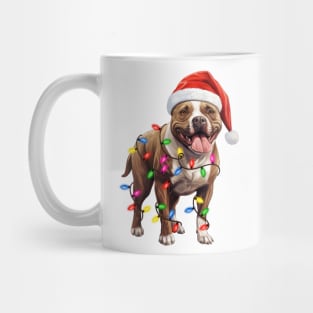 Christmas Staffordshire Bull Terrier Mug